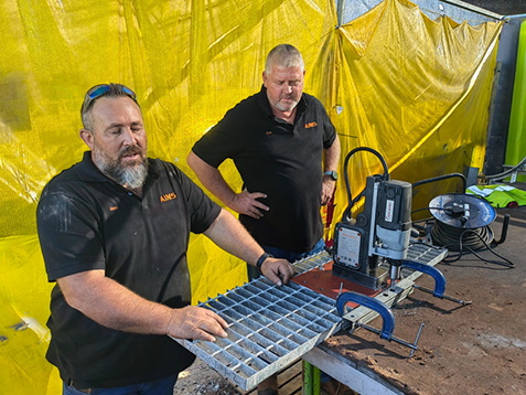 Jaco and Chris working